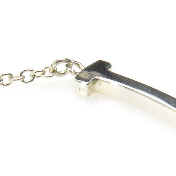 Tiffany T Smile Necklace Silver
